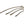 Satin Nickel OR Chrome Slimline Decorative Bow Cabinet Handle (C182-Stradbroke)