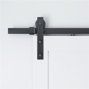 T73 - Matt Black Barn Door Track Kit
